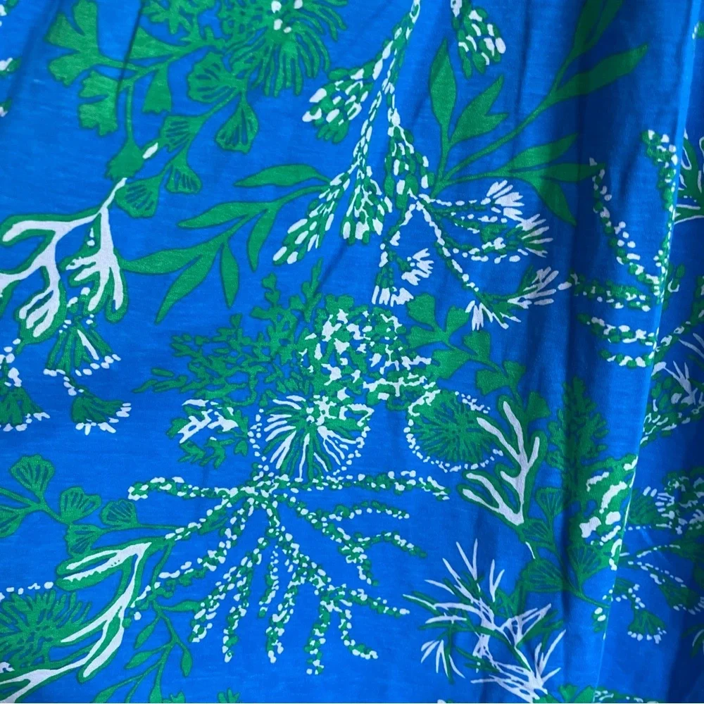 Lilly Pulitzer Jannie V-Neck A-Line Dress Briny Blue A Bit Salty print swing fit - Picture 12 of 12